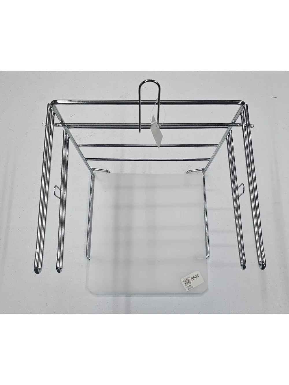 New Chrome T-Shirt Plastic Grocery Bag Dispenser Stand Countertop Holder Rack